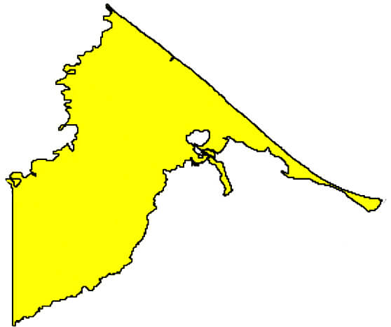 Mapa del municipio de Ahuas, Gracias a Dios